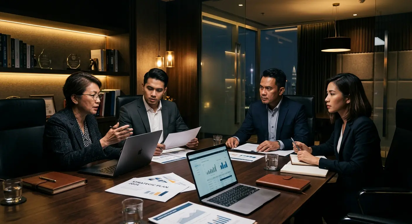 Boardroom discussion